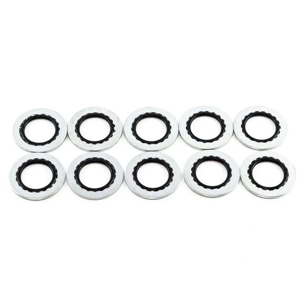 DEATSCHWERKS 6-02-0335 10AN Rubber and Metal Crush Crush Washer (Pack of 10) Photo-0 