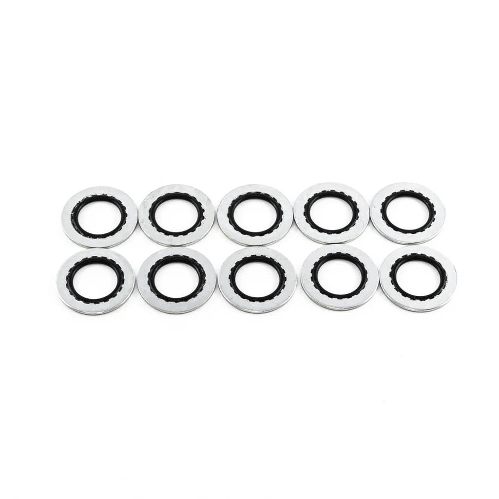 DEATSCHWERKS 6-02-0334 8AN Rubber and Metal Crush Crush Washer (Pack of 10) Photo-0 