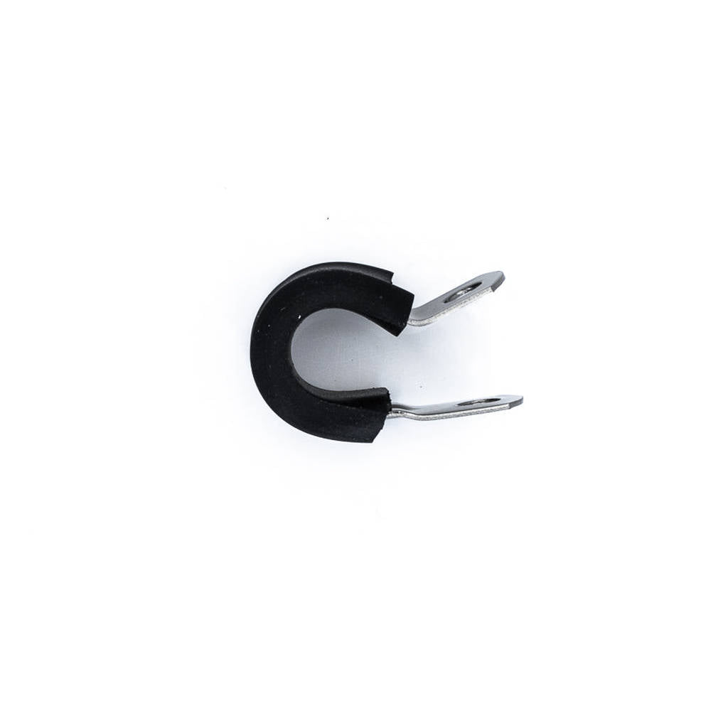 DEATSCHWERKS 6-02-0353 Rubber Cushioned P-Clamp for -6 Hose, 9.5mm Clamp ID Photo-0 
