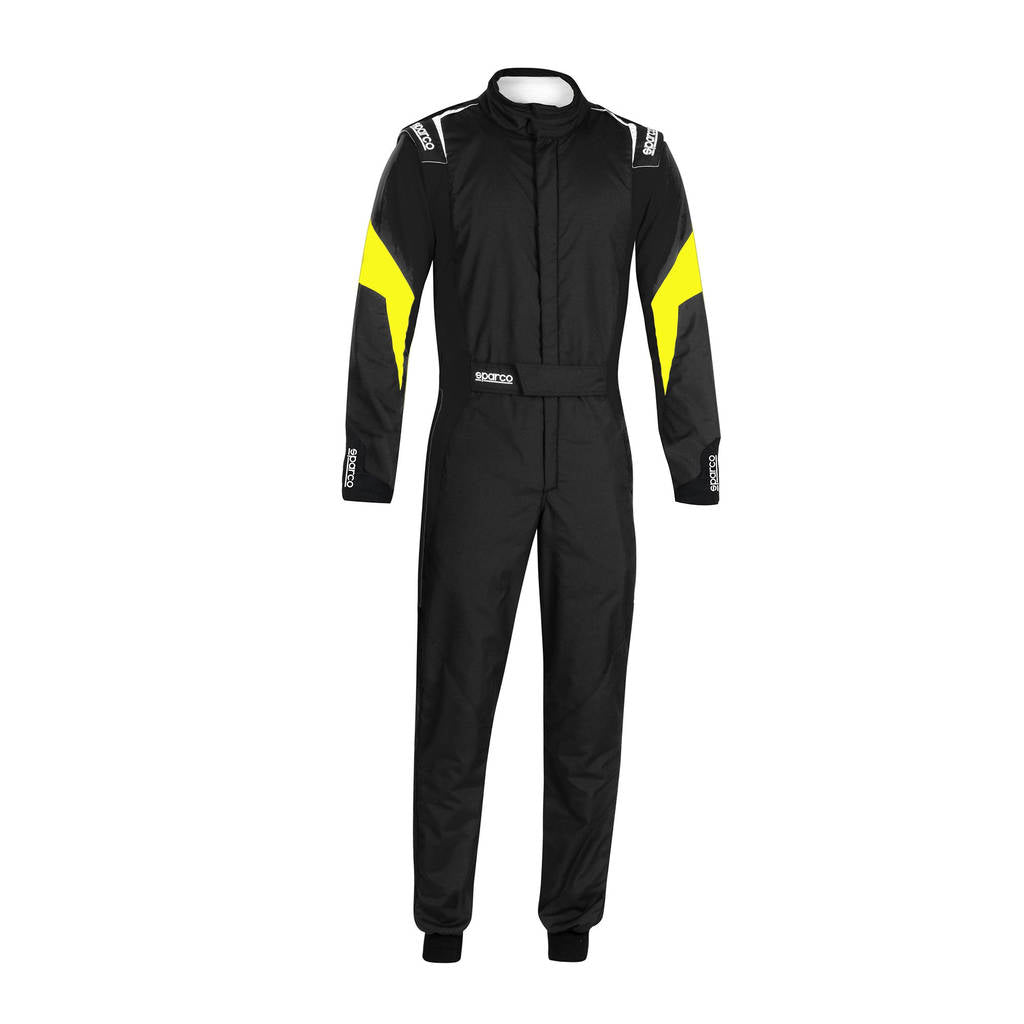 SPARCO 00114464NRGF COMPETITION Racing suit 2022, FIA 8856-2018, black/yellow, size 64 Photo-0 