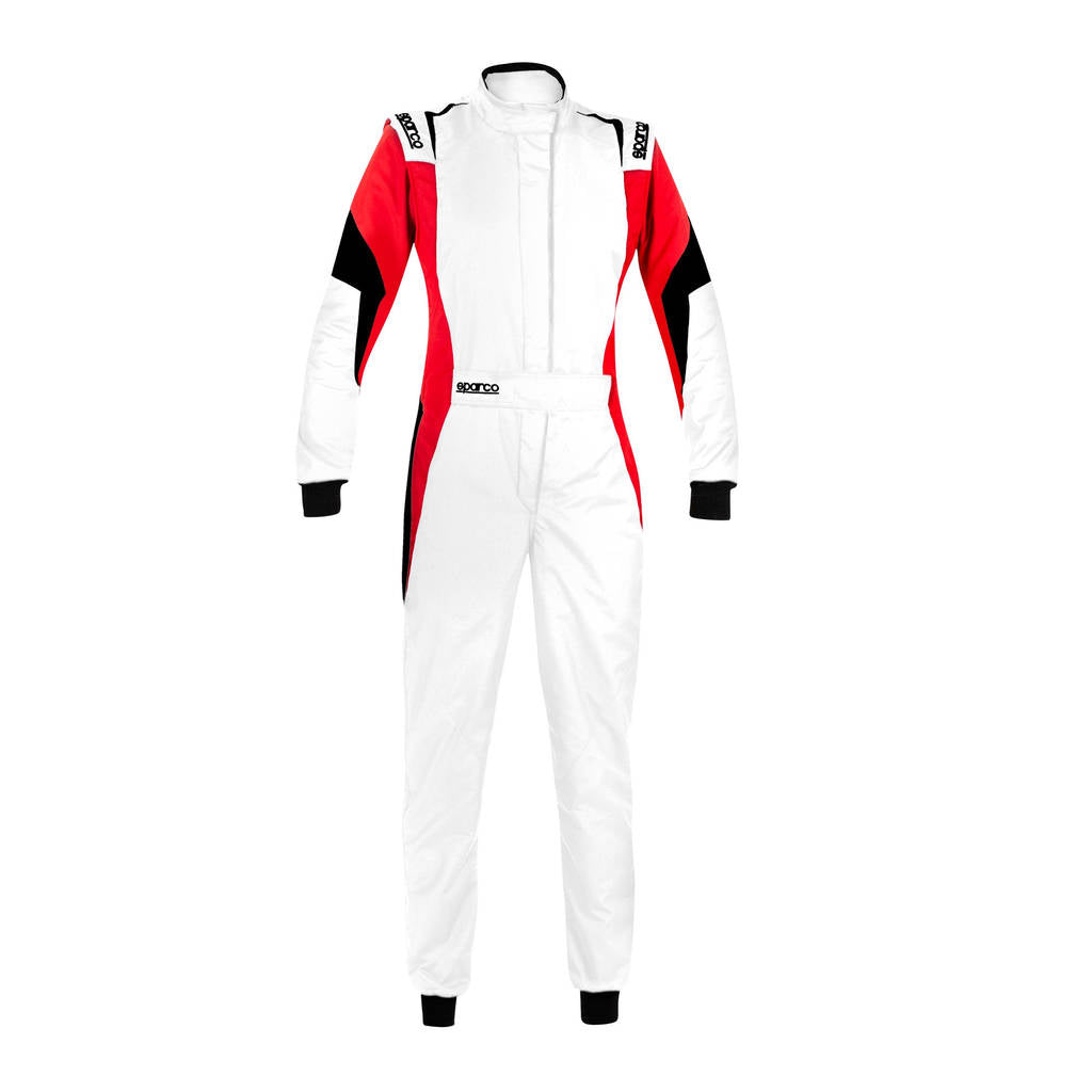 SPARCO 001144L38BRNR COMPETITION LADY R567 Racing suit, FIA 8856-2018, white/red, size 38 Photo-0 