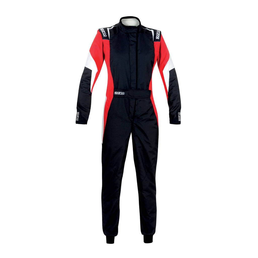 SPARCO 001144L44NRRB COMPETITION LADY R567 Racing suit, FIA 8856-2018, black/red, size 44 Photo-0 