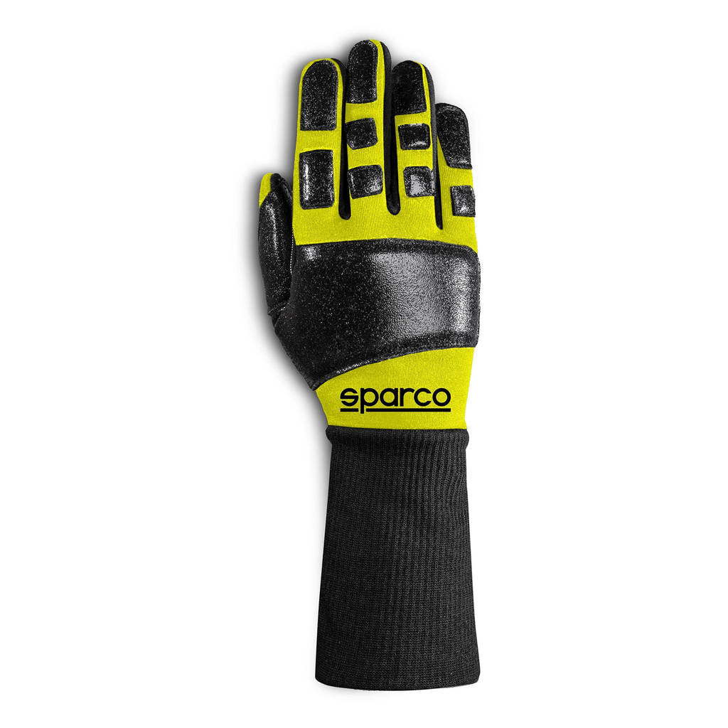 SPARCO 00131709GF R-MECA Gloves, FIA 8856-2018, yellow, size 9 Photo-0 