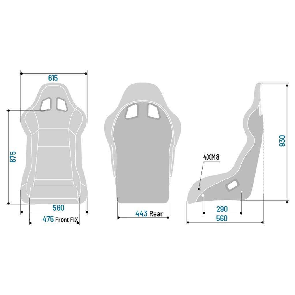 SPARCO 008015XNR EVO XL QRT X Racing seat, FIA 8855-1999, fiberglass Photo-2 