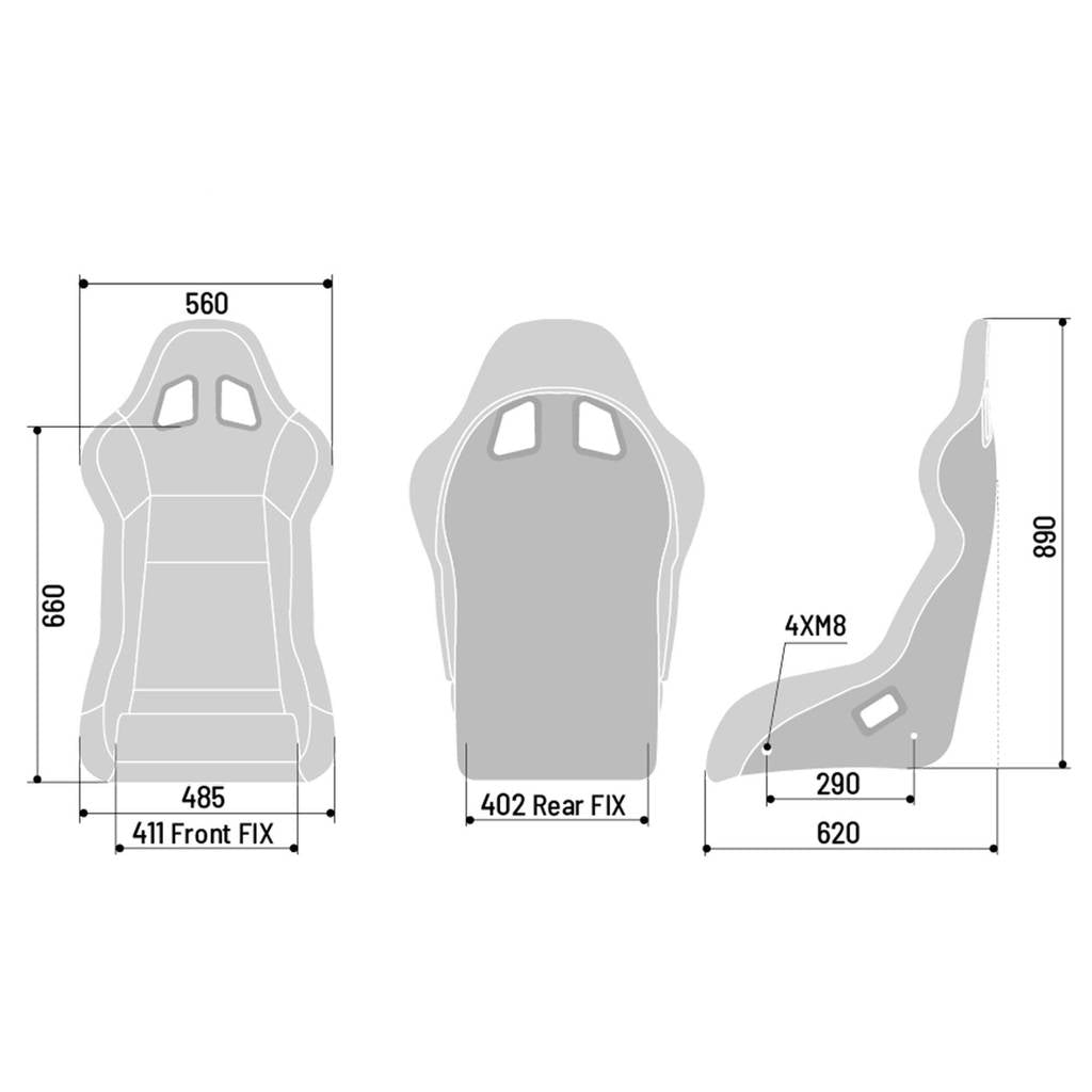 SPARCO 008007XNR EVO QRT X Racing seat, FIA 8855-1999, fiberglass Photo-2 