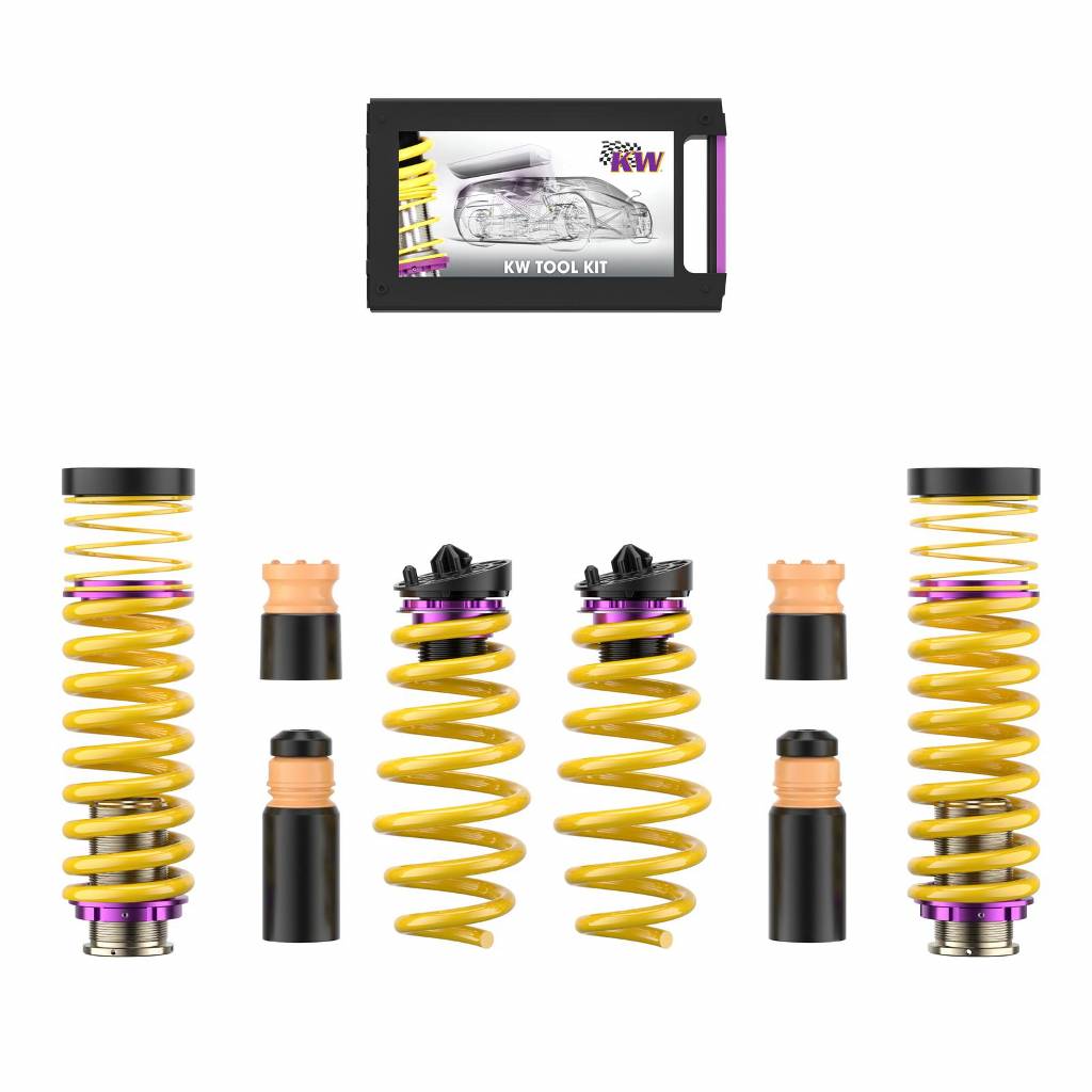 KW 253100BU Coilover Spring Kit AUDI RS4 (B9); (B8) without DRC 11/17- kW 331 FA 5-25 RA 5-30 Photo-0 