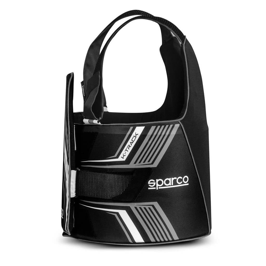 SPARCO 002406KNRBI1213 K-TRACK Karting Rib Protector, FIA 8870-2018, child, black/white, size 120-130 Photo-1 