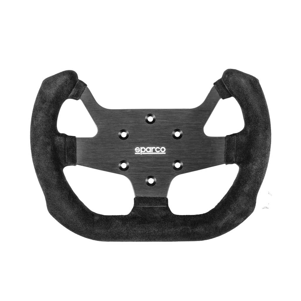 SPARCO 015P271SSN F-10A Steering wheel, suede, diameter 270mm, grip 35 mm, black, flat Photo-0 