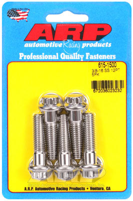 ARP 615-1500 SAE Bolt Kit 3/8-16 x 1.500 12pt 7/16 wrenching SS bolts Photo-0 