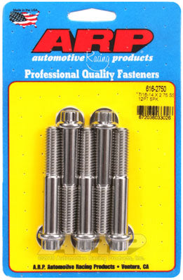 ARP 616-2750 SAE Bolt Kit 7/16-14 X 2.750 12pt SS bolts Photo-0 