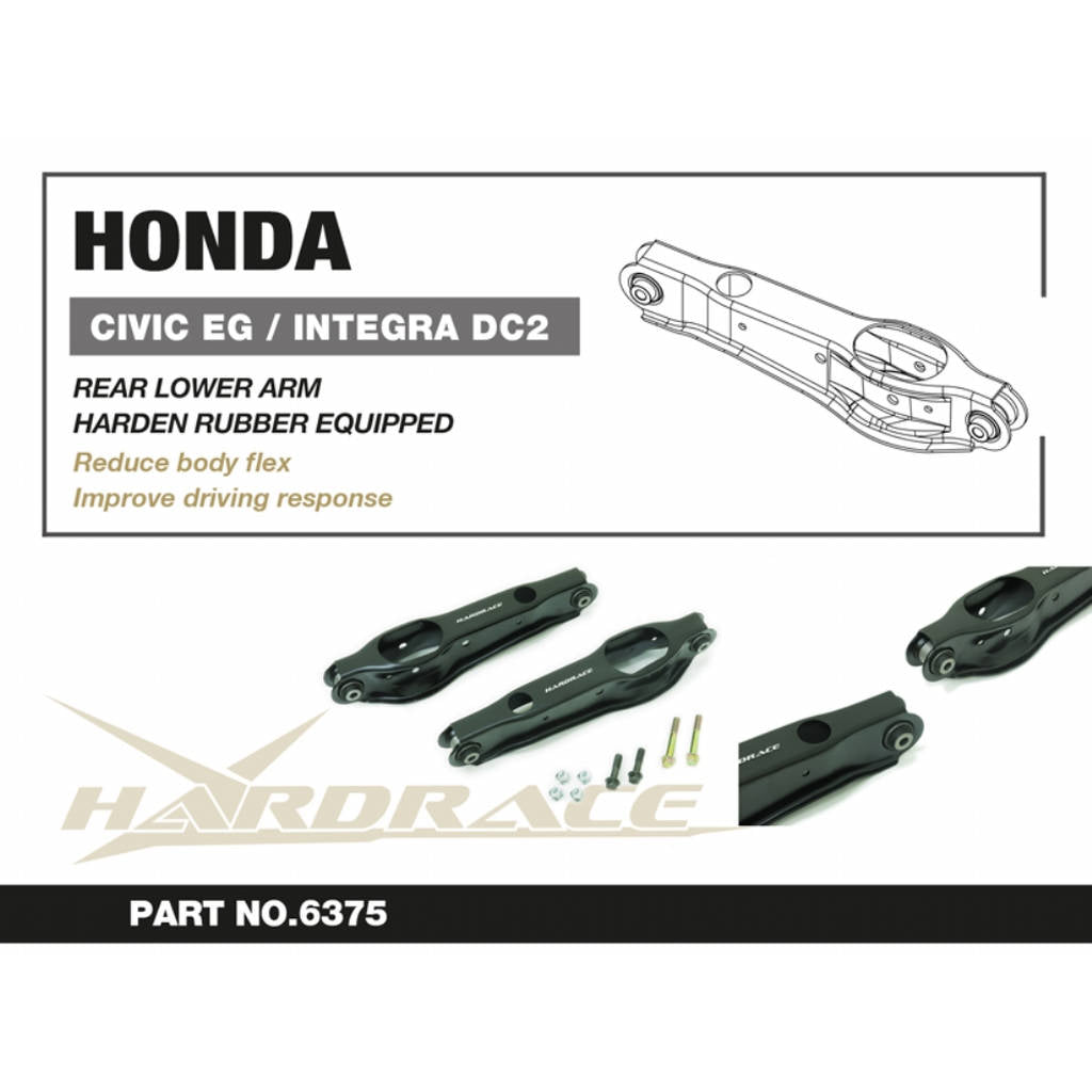 HARDRACE 6375 Rear arms for HONDA CIVIC / ACURA INTEGRA Photo-1 