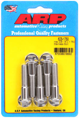 ARP 623-1750 SAE Bolt Kit 3/8-16 x 1.750 hex SS bolts Photo-0 