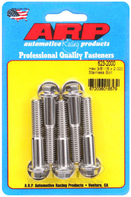 ARP 623-2000 SAE Bolt Kit 3/8-16 x 2.000 hex SS bolts Photo-0 