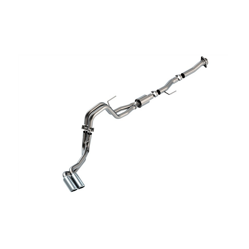 BORLA 140877 Cat-Back™ System F-150 2021 5.0L V8 AT 2+4WD 2DR RC STB (122.8" WB) XL, XLT 3", 2.25" "ATAK" S RD RL AC S TIP: 4" RD X 14" CHROME Photo-0 