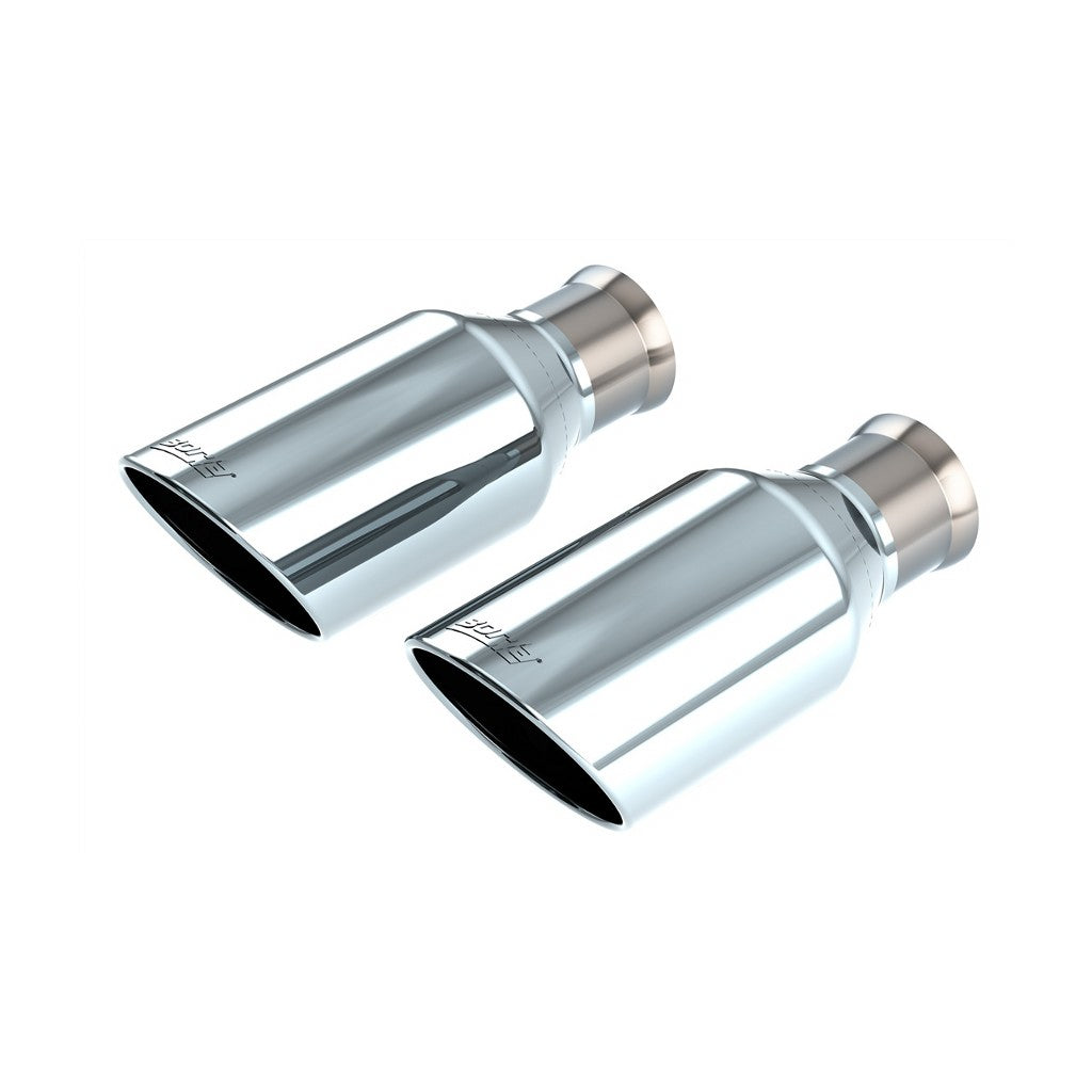 BORLA 60718 Connecting Pipes - Tips RAM 1500 TRX 21-'22 6.2L V8 AT 4WD 4DR CC SB OPTIONAL TIPS, 5" CHROME-PLATED 304SS Photo-0 