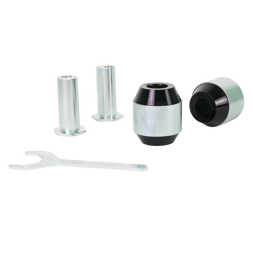 WHITELINE KCA486 Front Radius Arm Lower - Bushing Double Offset Caster Kit for Ford Mustang S550/S650 Photo-0 