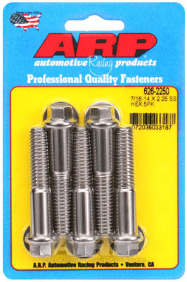 ARP 626-2250 SAE Bolt Kit 7/16-14 X 2.250 hex SS bolts Photo-0 
