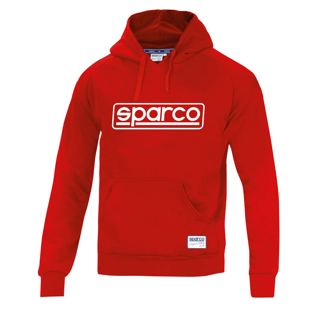 SPARCO 01315RS2M HOODIE "FRAME", red, size M Photo-0 