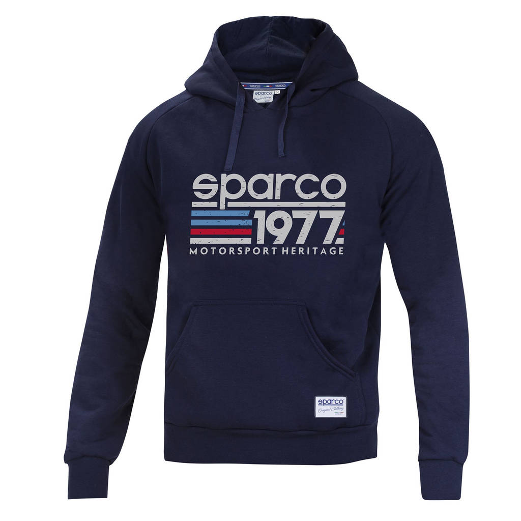SPARCO 01320BM5XXL HOODIE "1977", navy blue, size XXL Photo-0 