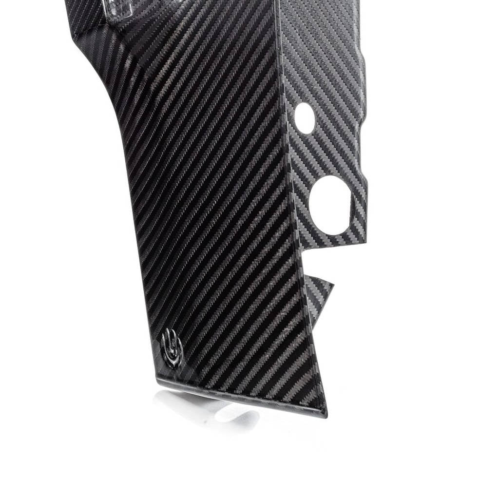 UNPLUGGED PERFORMANCE UP-M3-306-3.1 Ascension-R Front Wide Fender Set, Autoclaved Dry Carbon, UP x Koenigsegg Collaboration, Gloss Clear for TESLA Model 3 Photo-8 