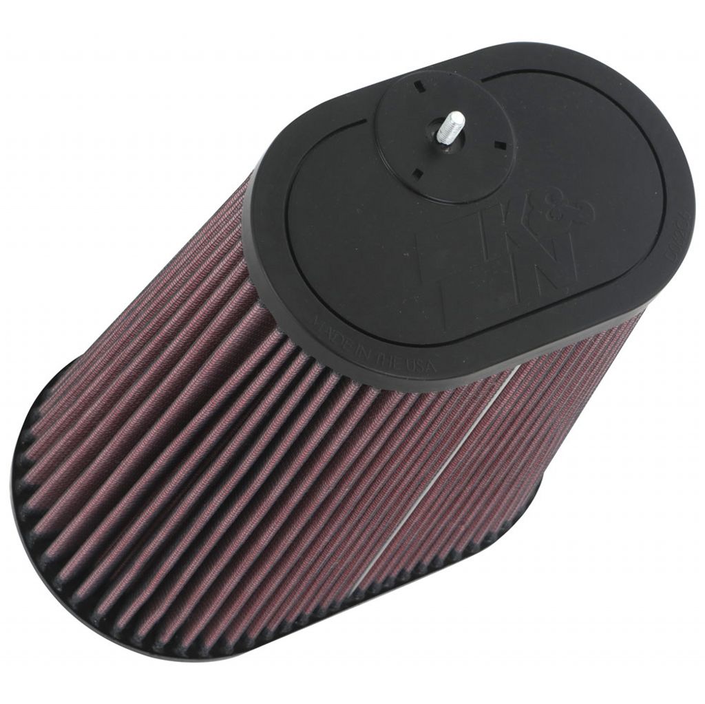 K&N RU-1012 Universal Clamp-On Air Filter 3-1/8" DUAL FLG, 8-7/8" X 5-3/16"B, 6-1/4" X 4"T, 9"H W/STUD Photo-0 