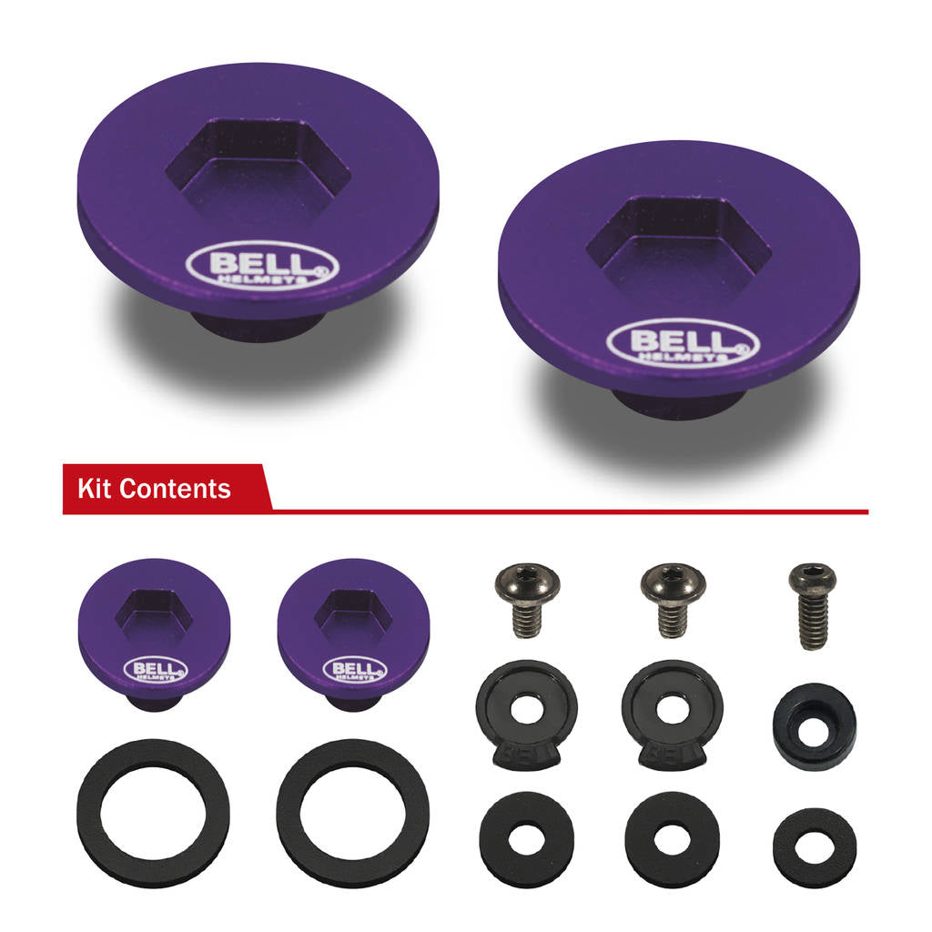 BELL 2020076 SV (SE06) Pivot kit & Screws, purple Photo-3 