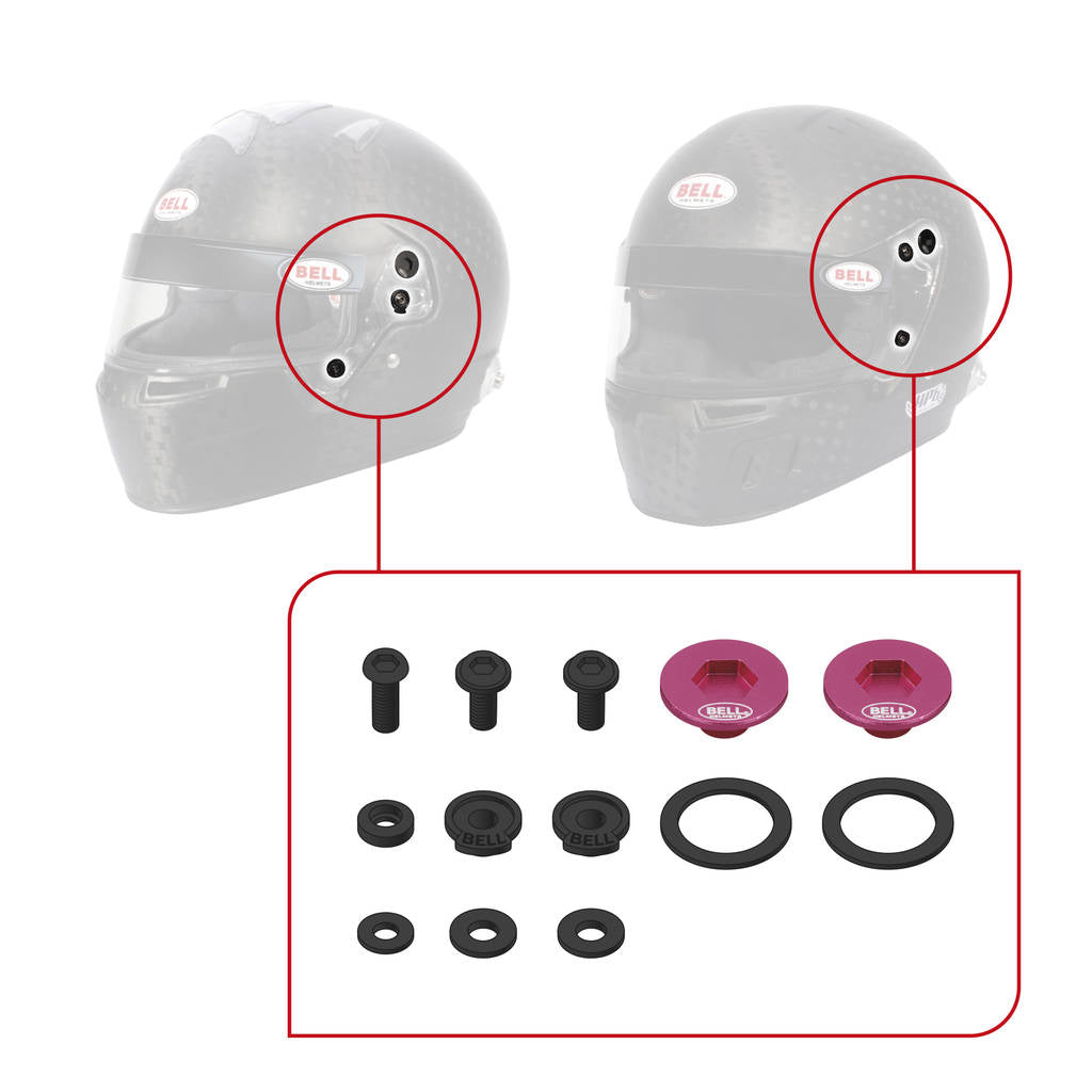 BELL 2020076 SV (SE06) Pivot kit & Screws, purple Photo-6 