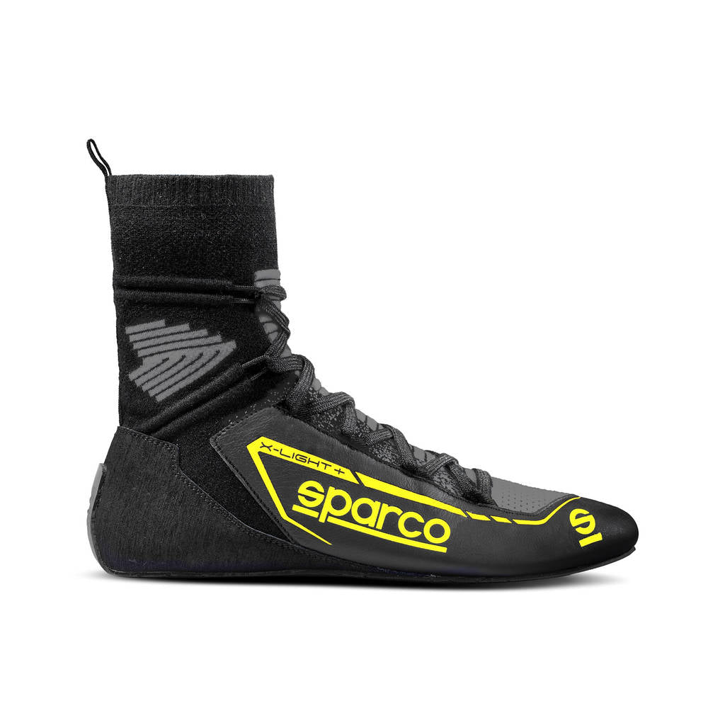 SPARCO 00127845NRGF X-LIGHT+ Racing shoes, FIA 8856-2018, black/yellow, size 45 Photo-0 