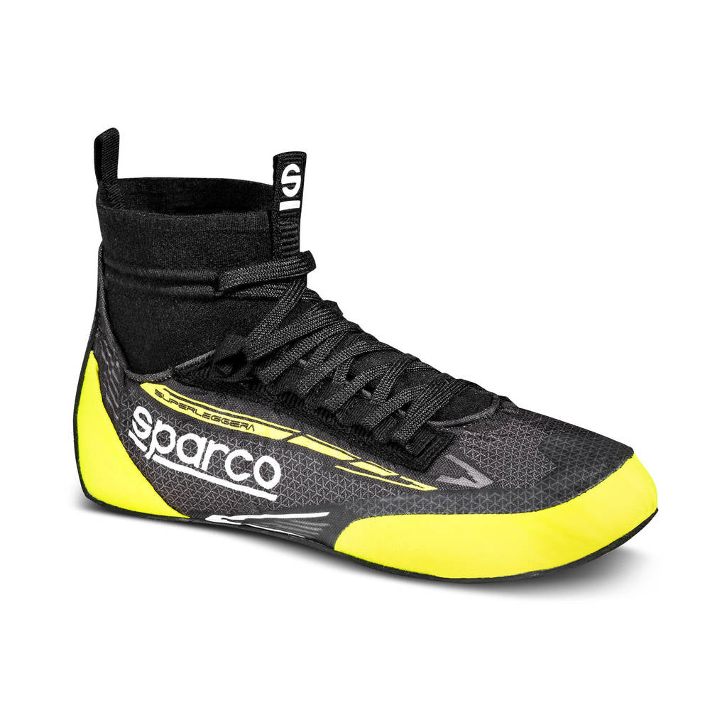 SPARCO 0012A345NRGF SUPERLEGGERA (Fabric) Racing shoes, FIA 8856/2018, black/yellow, size 45 Photo-1 