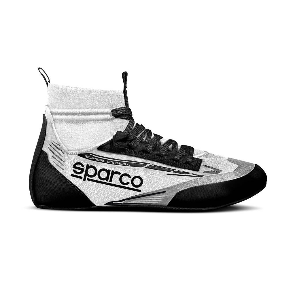 SPARCO 0012A347BINR SUPERLEGGERA (Fabric) Racing shoes, FIA 8856/2018, white/black, size 47 Photo-0 