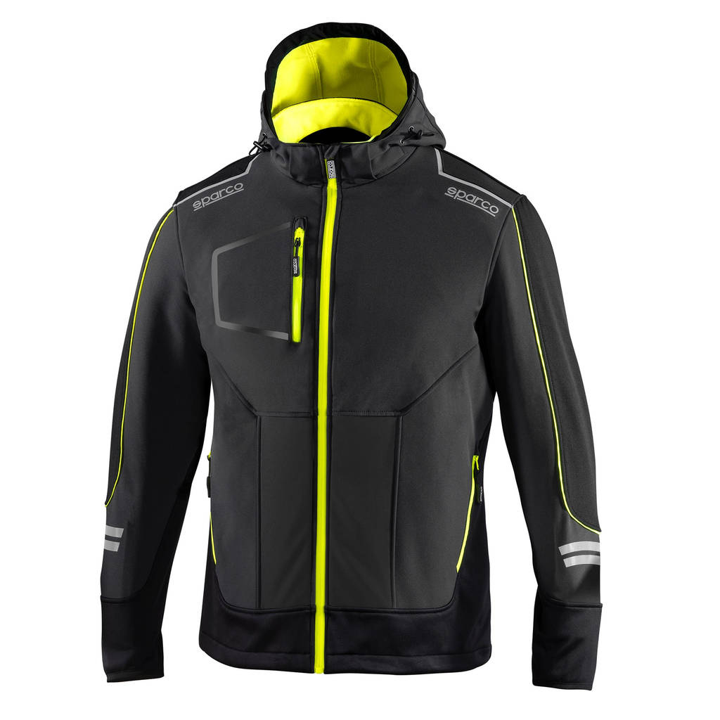 SPARCO 02412GSGF5XXL TECH Soft-shell, grey/yellow fluo, size XXL Photo-0 