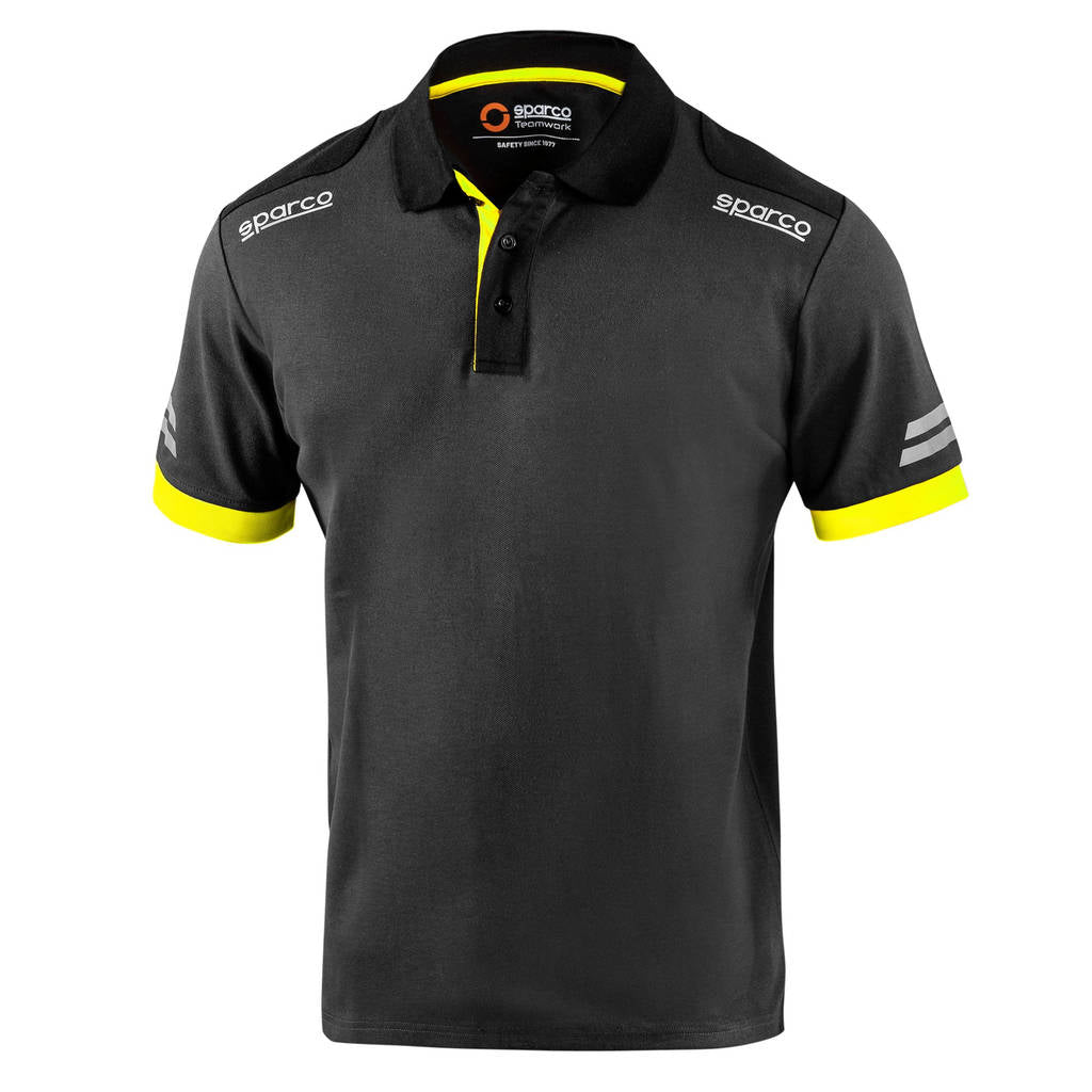 SPARCO 02415GSGF4XL TECH Polo, grey/yellow fluo, size XL Photo-0 