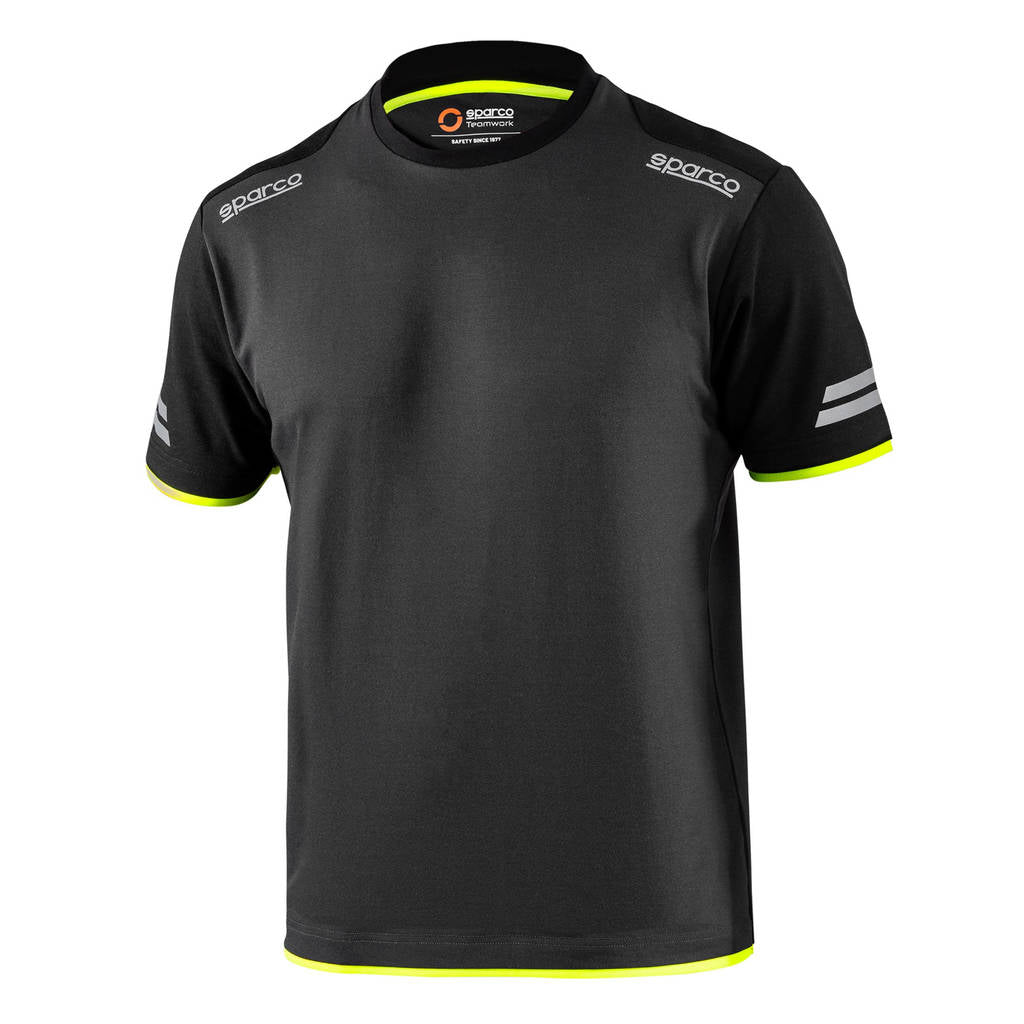 SPARCO 02416GSGF1S TECH T-shirt, grey/yellow fluo, size S Photo-0 