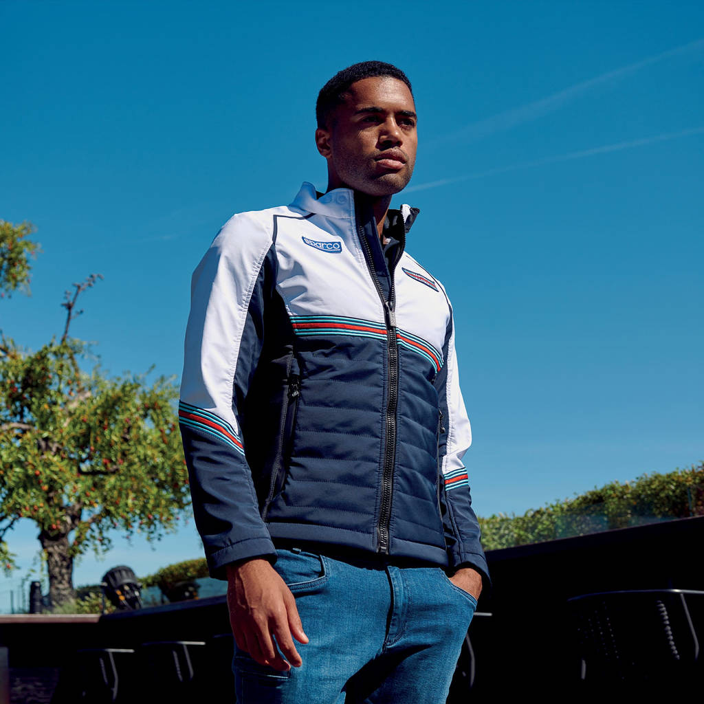 SPARCO 01363MRBMBI0XS SOFT SHELL MARTINI RACING Jacket, navy blue/white, size XS Photo-2 