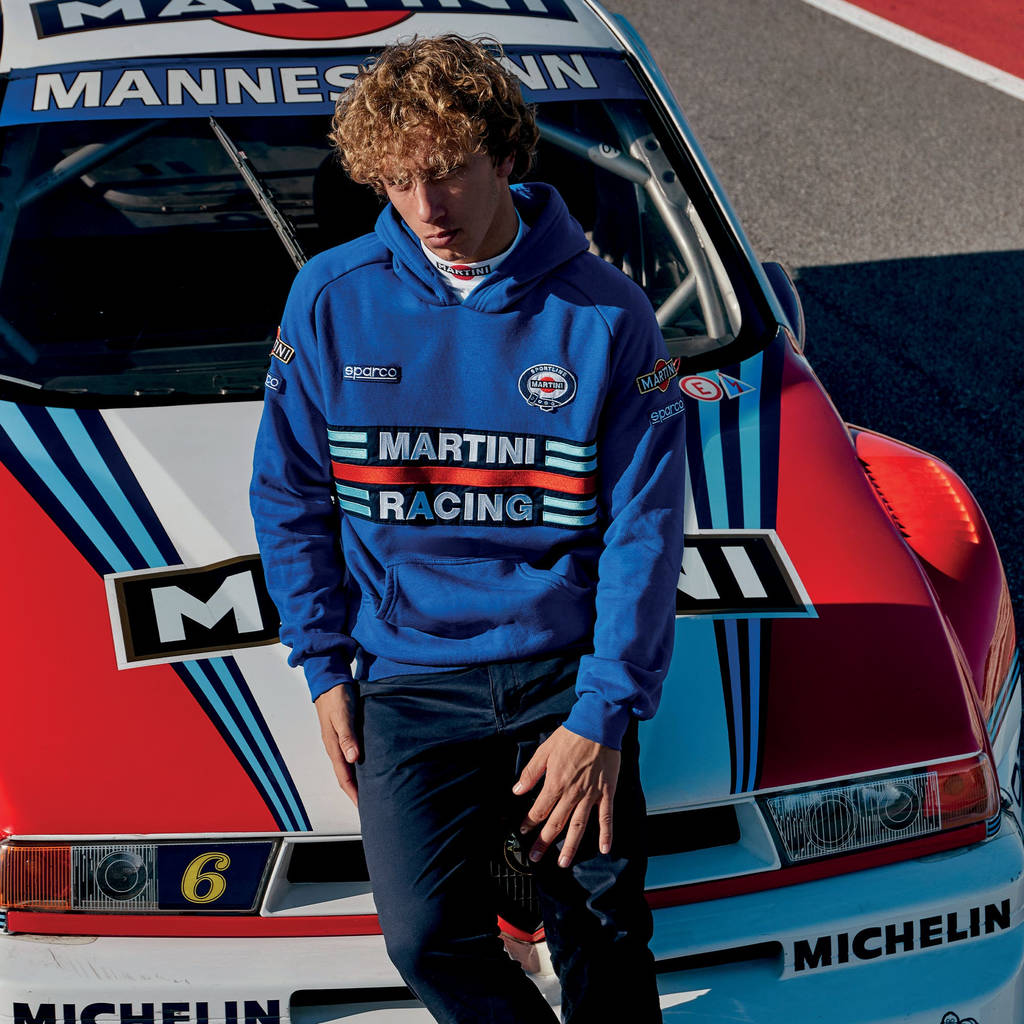 SPARCO 01279MRAZ3L HOODIE MARTINI RACING, blue, size L Photo-1 