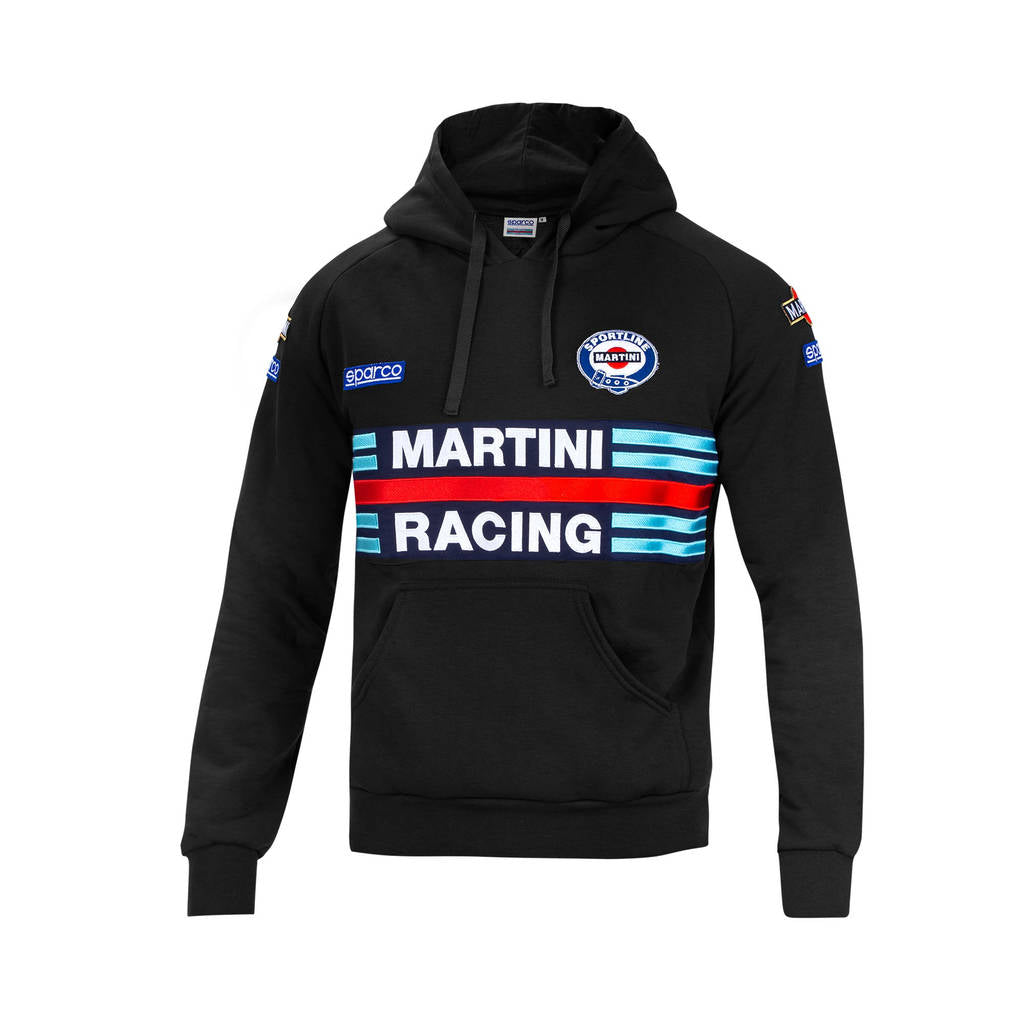 SPARCO 01279MRNR6XXX HOODIE MARTINI RACING, black, size XXXL Photo-0 