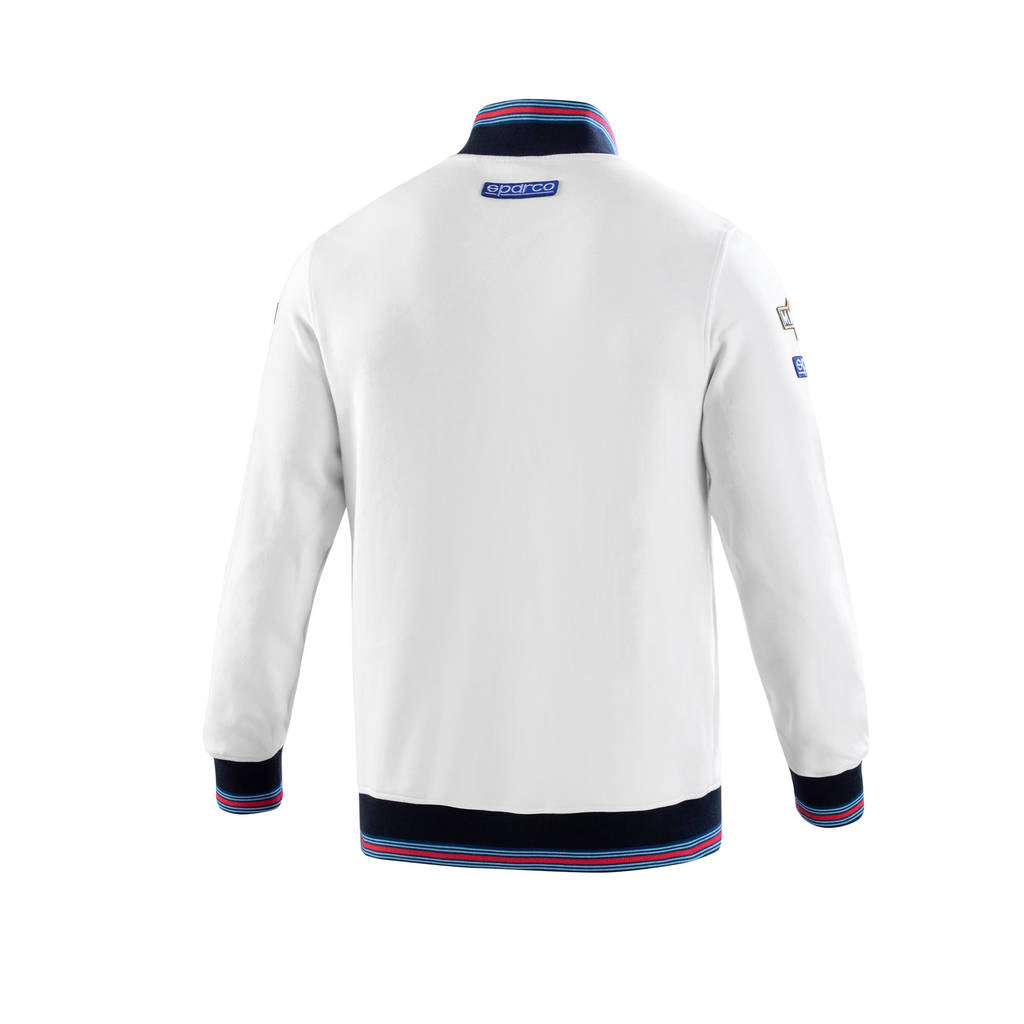 SPARCO 01278MRBI0XS Sweatshirt FULL ZIP MARTINI RACING, white, size XS Photo-3 