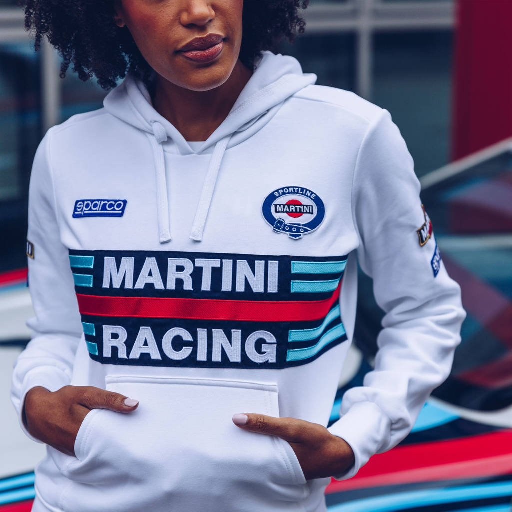 SPARCO 01397MRBI1S Hoodie MARTINI RACING Lady, white, size S Photo-1 