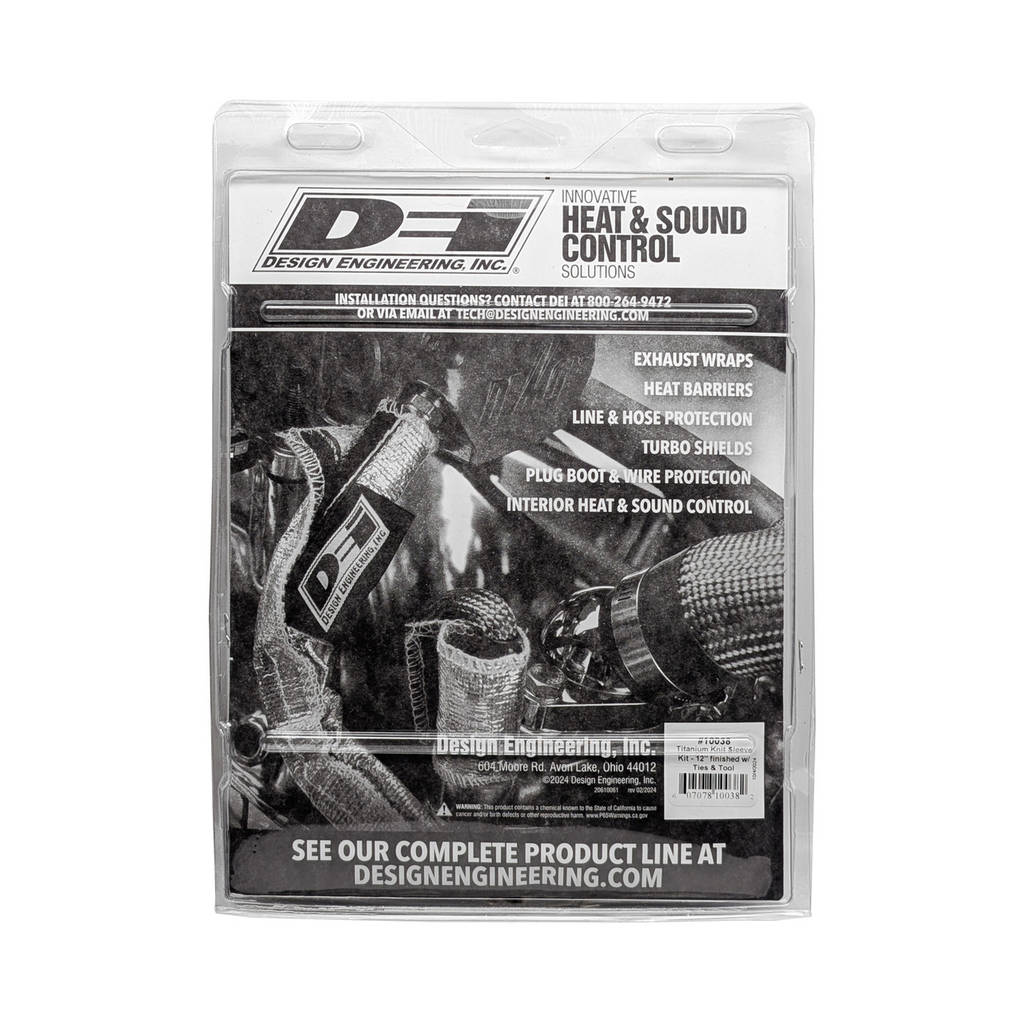 DEI 10038 Titanium Knit Exhaust Sleeve 4" x 12" Photo-3 