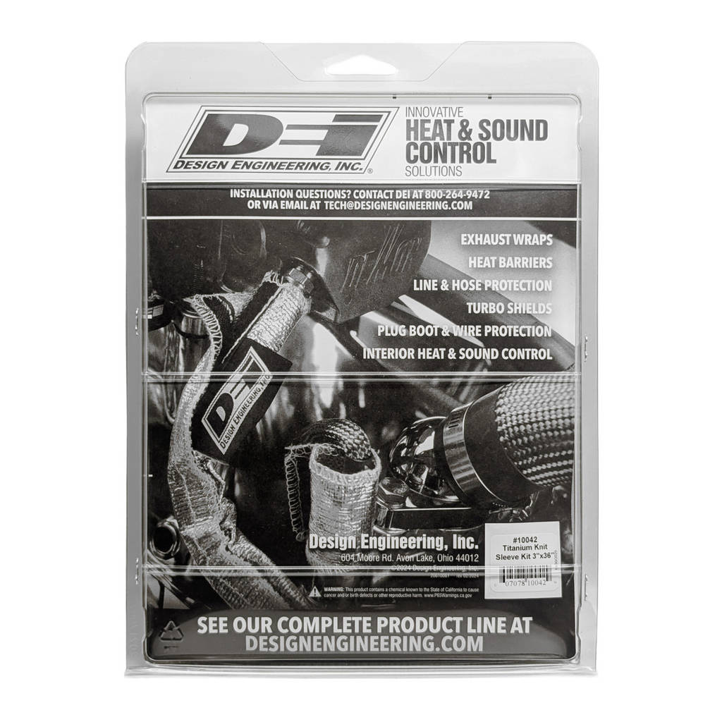 DEI 10042 Titanium Knit Exhaust Sleeve 3" x 36" Photo-3 