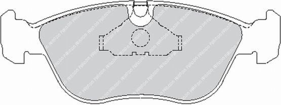 FERODO FCP1285H Front Brake Pads DS2500 for VOLVO V70 / S70 / S80 Photo-0 