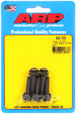 ARP 640-1000 SAE Bolt Kit 1/4-20 x 1.000 12pt black oxide bolts Photo-0 