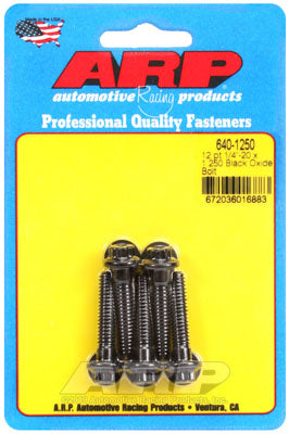 ARP 640-1250 SAE Bolt Kit 1/4-20 x 1.250 12pt black oxide bolts Photo-0 