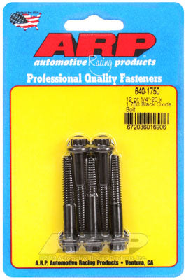 ARP 640-1750 SAE Bolt Kit 1/4-20 x 1.750 12pt black oxide bolts Photo-0 