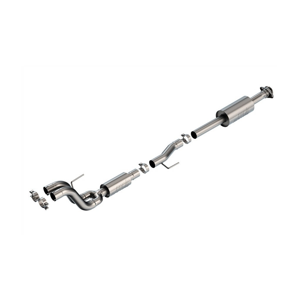 BORLA 60731 Mid-Section of the Exhaust System S-Type Brushed T-304 Stainless Steel for FORD F-150 Tremor 2021-2023 Photo-0 