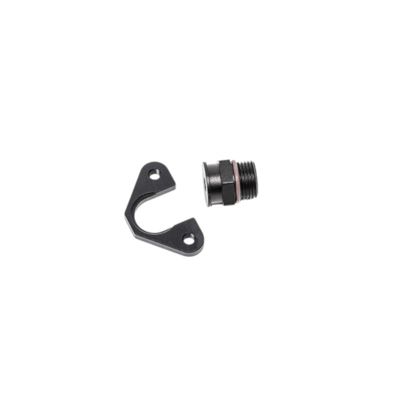 RADIUM 20-0595 Fuel Rail Adapter Fitting FPR 8AN ORB, 7mm Bore, 39mm Offset, M6 for TOYOTA GR Corolla Photo-0 