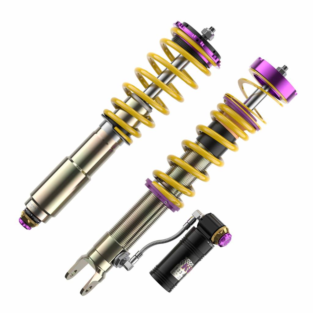 KW 3A771087 Coilover Kit INOX V4 (incl. deactivation for electronic dampers) for PORSCHE 911 (992) Carrera 4 /Carrera 4 GTS/Carrera 4 S 2018- Photo-1 