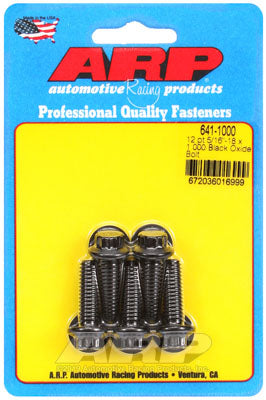 ARP 641-1000 SAE Bolt Kit 5/16-18 x 1.000 12pt black oxide bolts Photo-0 