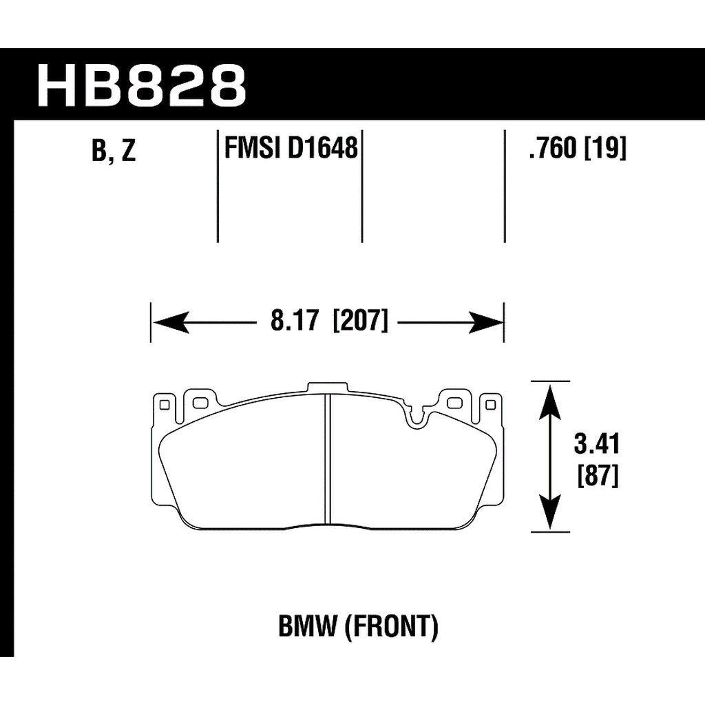 HAWK HB828N.760 Brake Pads HP Plus Photo-2 