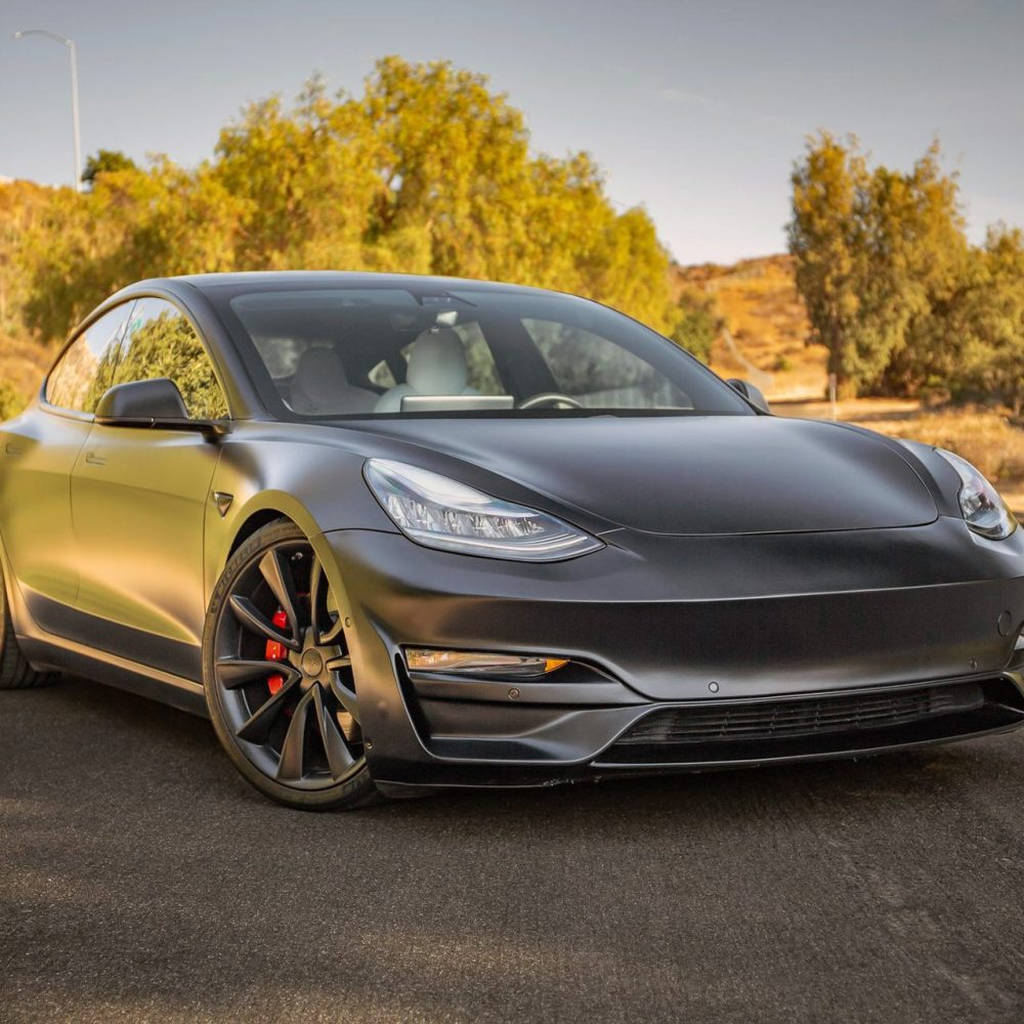 UNPLUGGED PERFORMANCE UP-M3-302-11.1 Ascension Front Fascia System, No Sensor Holes, Unpainted Urethane for TESLA Model 3 Photo-9 